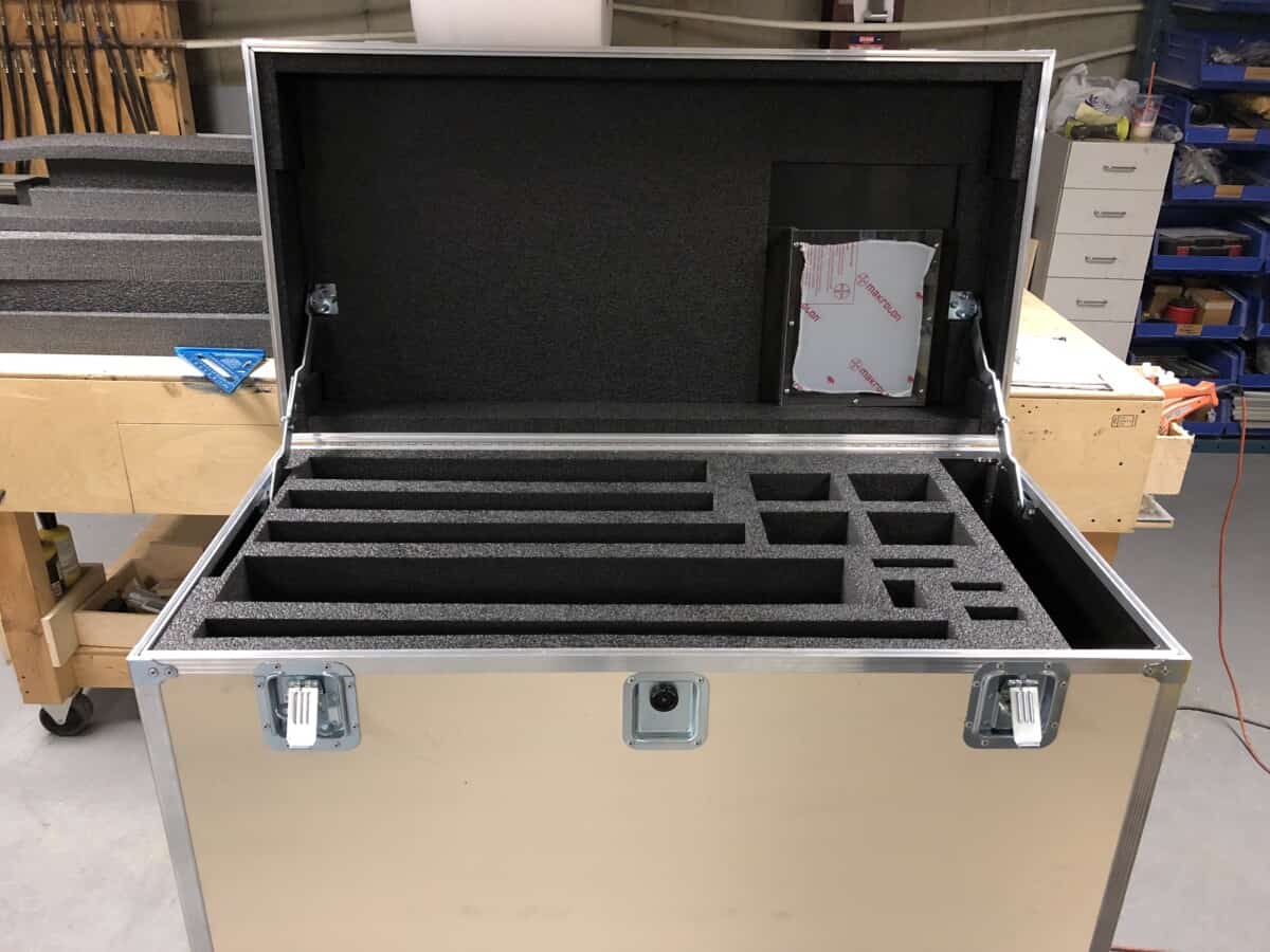 Aero-Coated Metal Bound Box with foam inserts 2